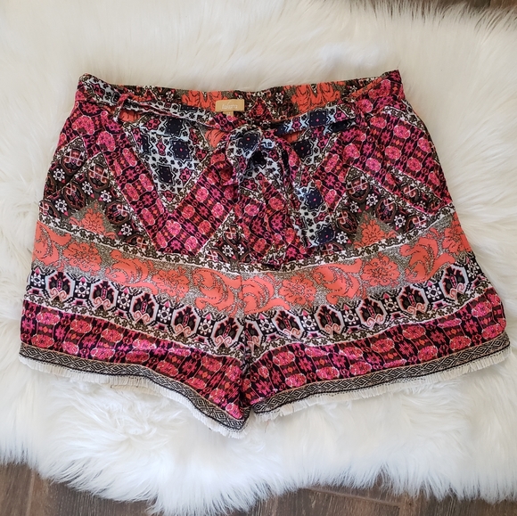 Takara Pants - B2G1 Takara Colorful Boho Fringe Shorts